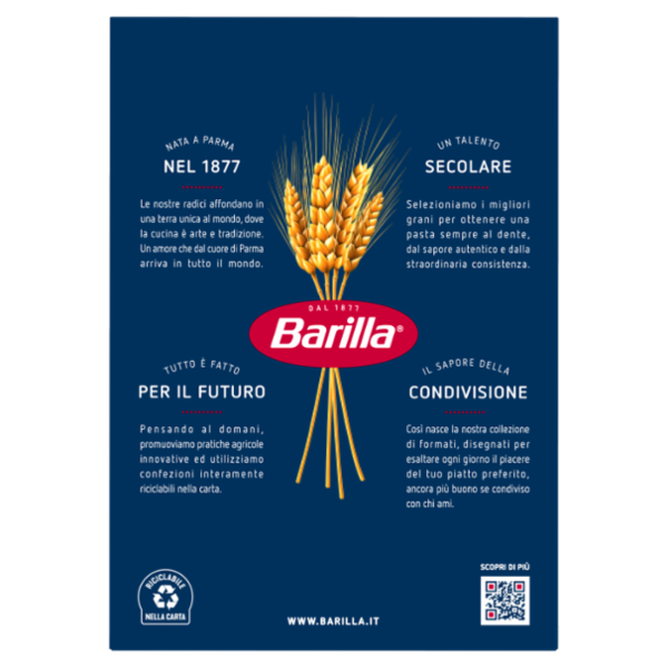 Barilla Pasta Rigatoni n.89 100% Grano Italiano 500g