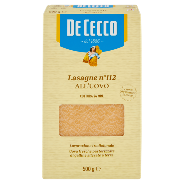 De Cecco Lasagne n°112 all'Uovo 500 g