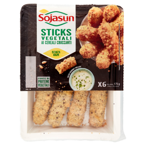 Sojasun Sticks Vegetali ai Cereali Croccanti x6 175 g