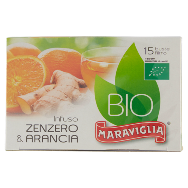 Maraviglia Bio Infuso Zenzero & Arancia 15 buste filtro 35 g