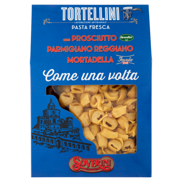 Soverini Tortellini con Prosciutto Devodier Parmigiano Reggiano Mortadella 250 g