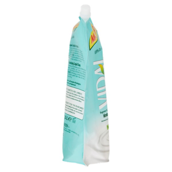 Vidal White Musk Sapone Liquido Idratante Muschio Bianco Ecoricarica 1,5 L