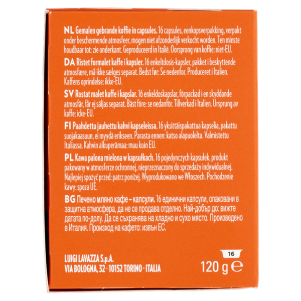Lavazza A Modo Mio Espresso Delizioso 16 Capsule 120 g