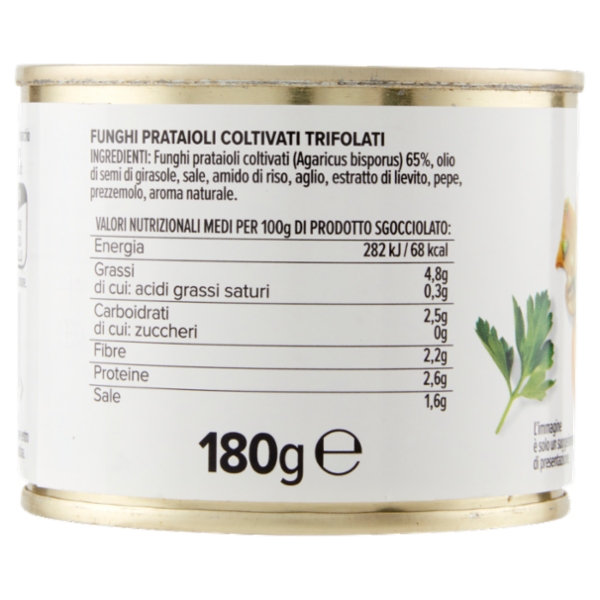 Consilia Funghi Champignon Trifolati in Olio di Semi di Girasole 180 g