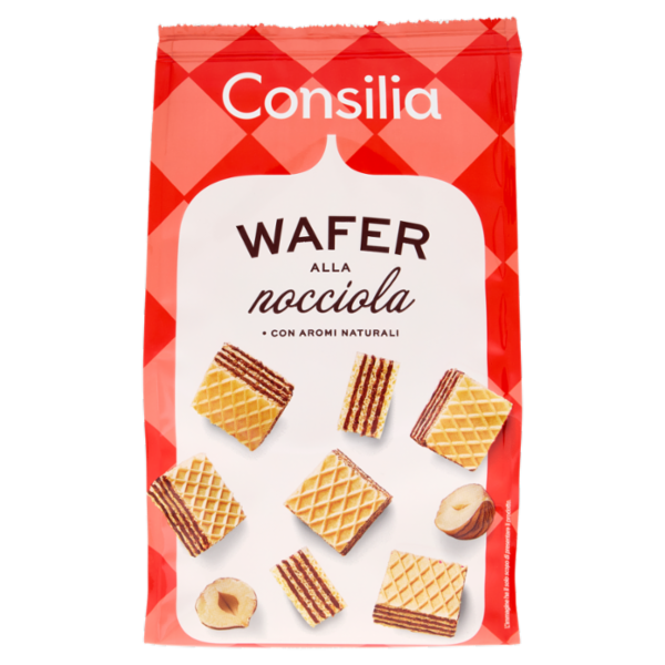 Consilia Saper Scegliere Wafers alla Nocciola 250 g (senza olio di palma)