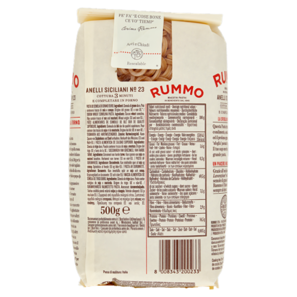 Rummo Anelli Siciliani N° 23 500 g