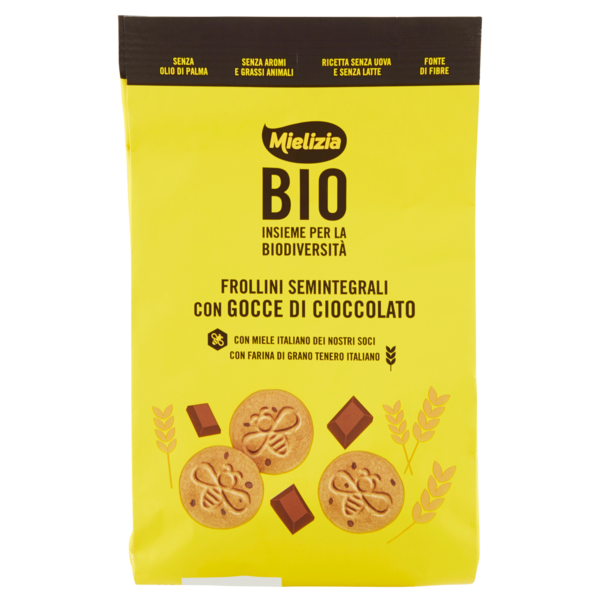 Mielizia Bio Frollini Semintegrali con Gocce di Cioccolato 300 g