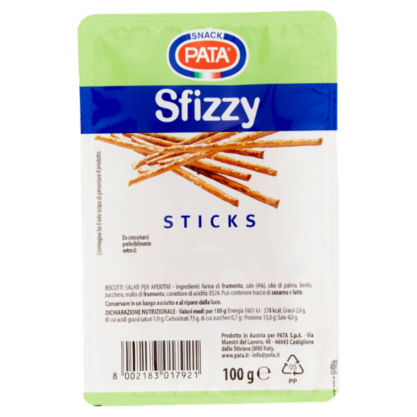 Pata Sfizzy Sticks 100 g