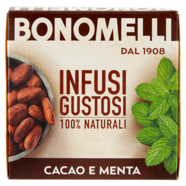 Bonomelli Infusi Gustosi 100% Naturali Cacao e Menta 10 filtri 20 g