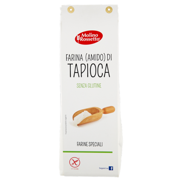 Molino Rossetto Farine Speciali Farina (Amido) di Tapioca Senza Glutine 250 g