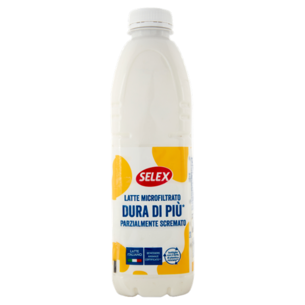 Selex Latte Microfiltrato Parzialmente Scremato Dura di Più 1 L
