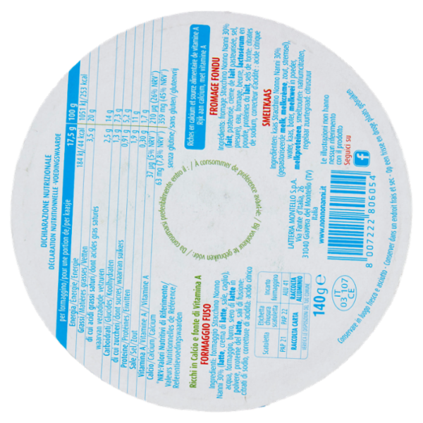 Nonno Nanni Formaggini 140 g