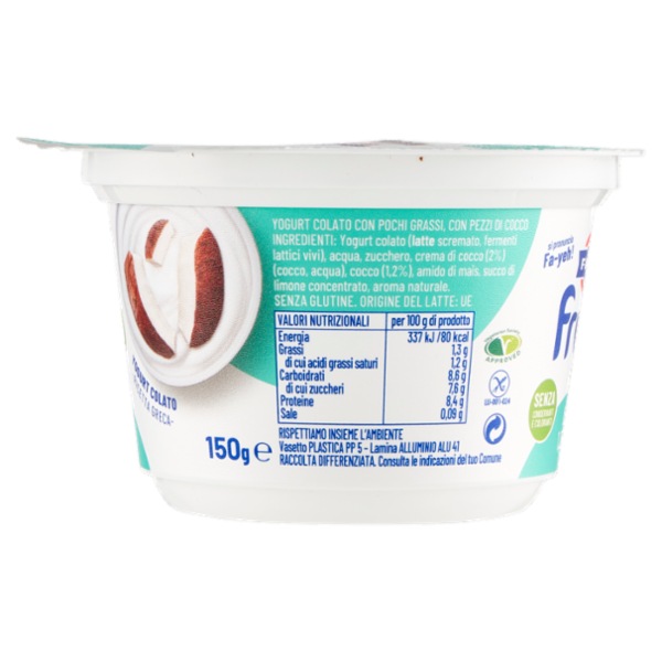 Fage fruyo Cocco 1,3% Grassi 150 g