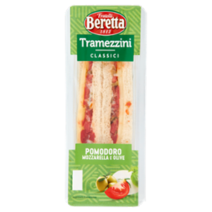 Fratelli Beretta Tramezzini Classici Pomodoro Mozzarella e Olive 150 g