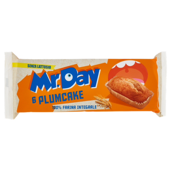 Mr.Day 6 Plumcake 100% Farina Integrale 6 x 31,7 g