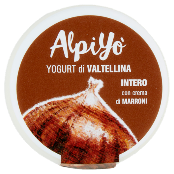 AlpiYò Yogurt di Valtellina Intero con crema di Marroni 125 g