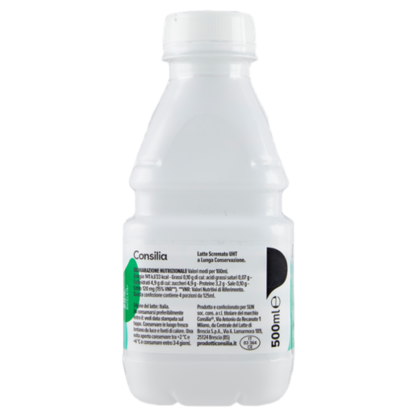 Consilia Latte Uht Scremato 100% Italiano 500 ml
