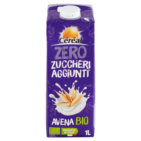 Céréal Zero Zuccheri Aggiunti* Avena Bio drink, bevanda vegetale - 1L