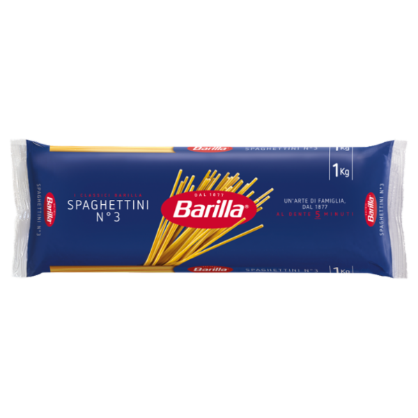Barilla Pasta Spaghettini n.3 100%Grano Italiano CELLO 1 Kg