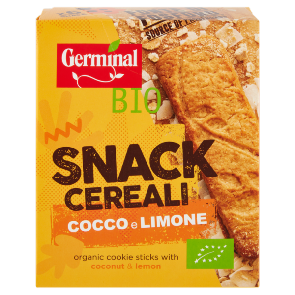 Germinal Bio Snack Cereali Cocco e Limone 6 x 18,3 g