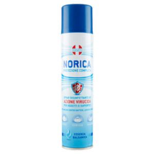 Norica Protezione Completa Spray Disinfettante Ad Azione Virucida Per Oggetti e Superfici 300 Ml
