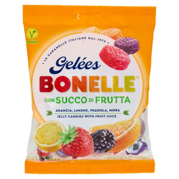 Bonelle Gelées ai gusti Arancia, Limone, Fragola, Mora 175 g