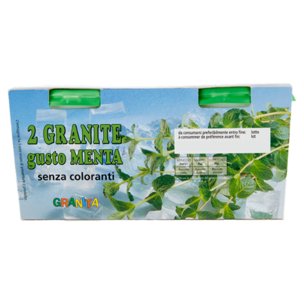 Alpigel Granite gusto Menta senza coloranti 2 x 135 g