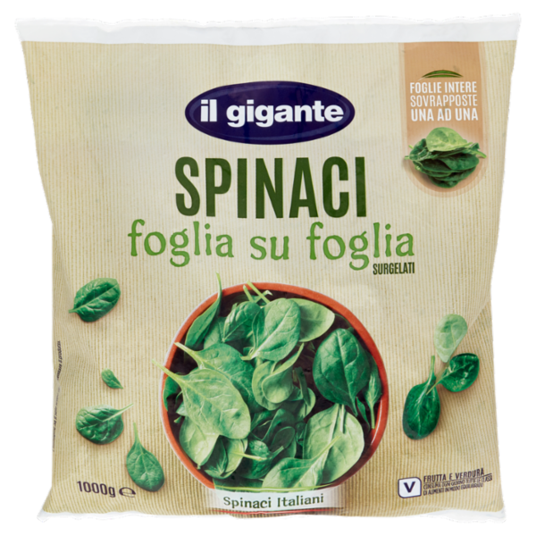 IL GIGANTE Spinaci foglia su foglia Surgelati 1000 g