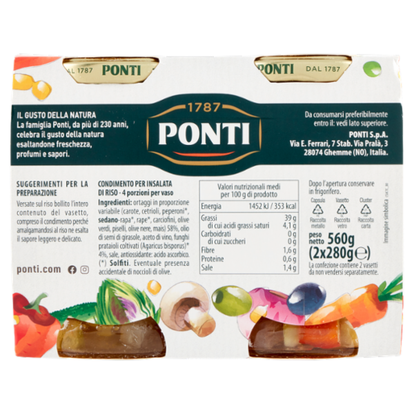 Ponti Insalata per Riso 2 x 280 g