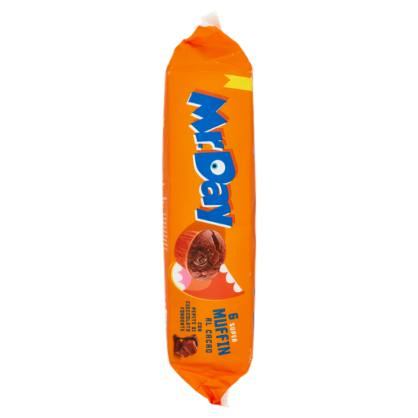 Mr.Day 6 Super Muffin al Cacao con Ripieno di Crema al Cioccolato 6 x 50 g