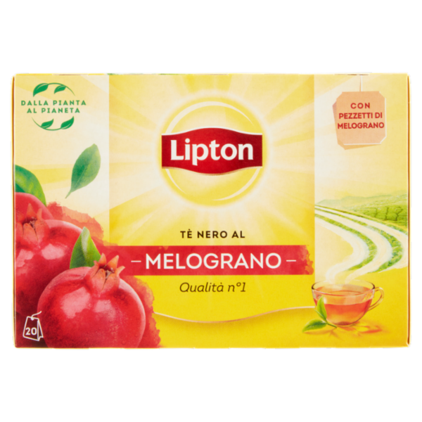 Lipton Tè Nero al Melograno 20 Filtri 30 g