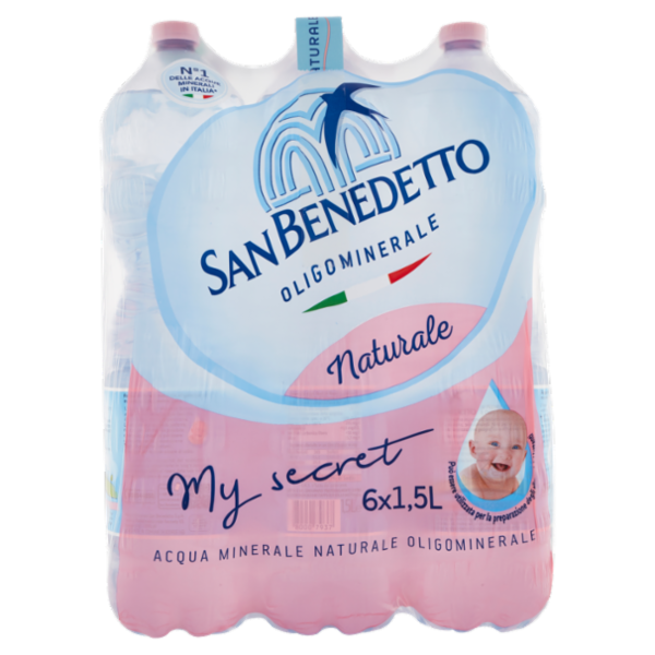 Acqua Minerale San Benedetto Fonte Benedicta Naturale 1,5L x 6