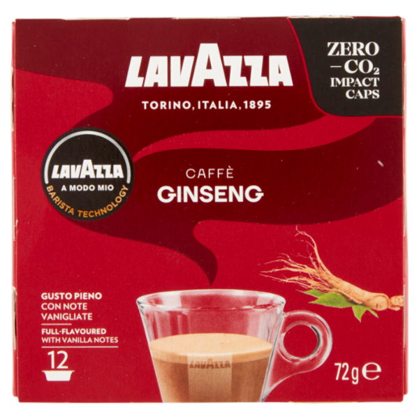 Lavazza A Modo Mio Caffè Ginseng 12 Capsule 72 g