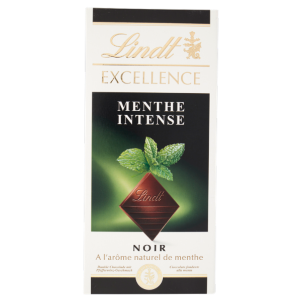 Lindt Excellence Tavoletta Cioccolato Fondente Menta 100 g