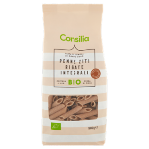 Consilia Pasta Di Semola Integrale Penne Ziti Rigate Biologiche 500 g