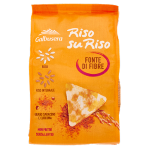 Galbusera RisosuRiso Riso, Riso Integrale, Grano Saraceno e Curcuma 70 g