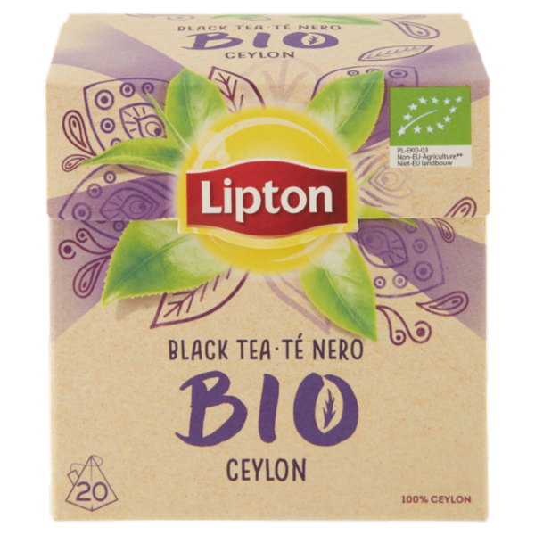 Lipton Té Nero Bio Ceylon 20 Filtri 36 g