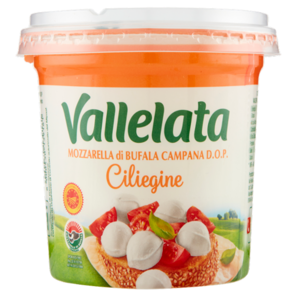Vallelata Mozzarella di Bufala Campana D.O.P. Ciliegine 150 g