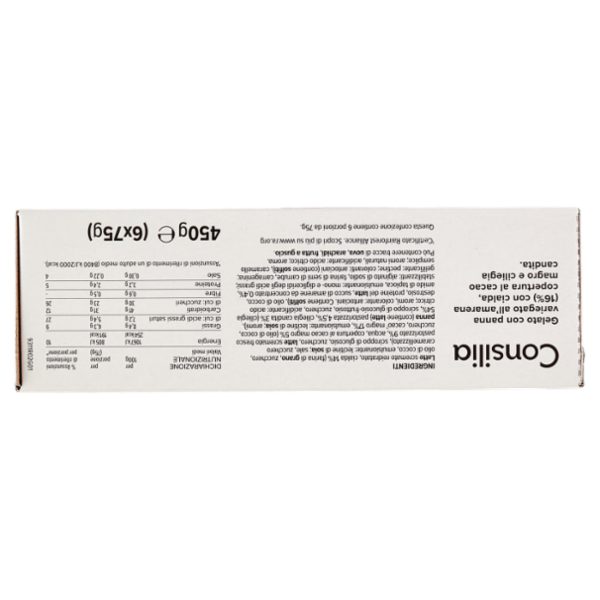 Consilia 6 Coni di Gelato Panna e Amarena 450 g