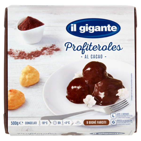 IL GIGANTE Profiteroles al Cacao Congelati 500 g
