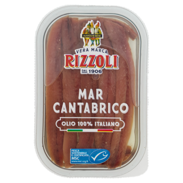 Rizzoli Filetti di Alici del Mar Cantabrico a Bassa Salatura 70 g