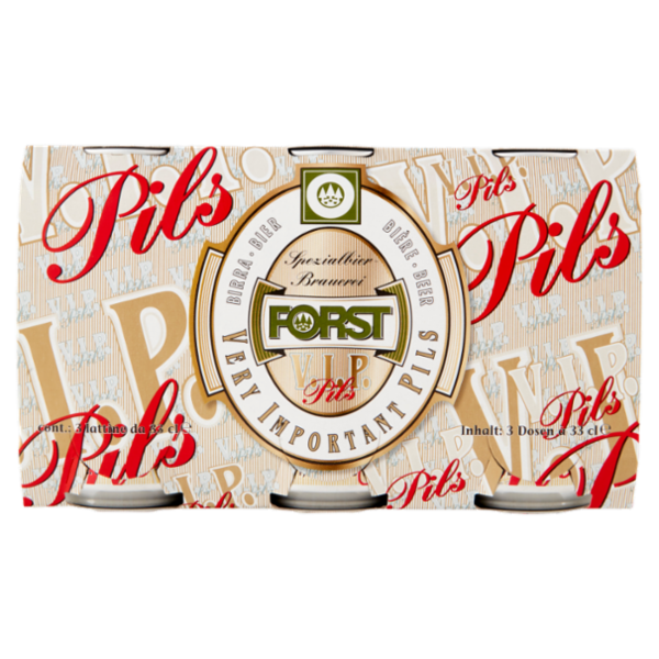 FORST V.I.P. Pils CAN 3 x 0,33 l