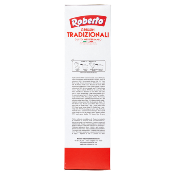 Roberto Grissini Tradizionali Gusto Mediterraneo 4 Confezioni 250 g