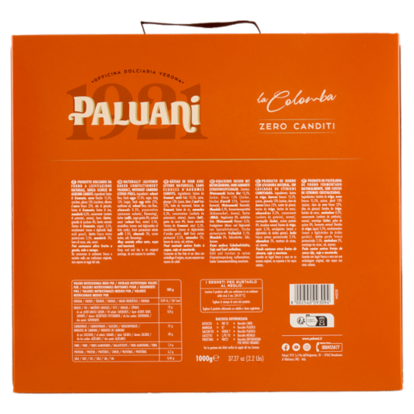 Paluani Colomba Tradizionale Senza Canditi 1000 g