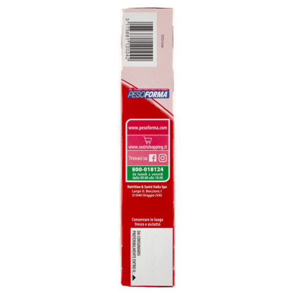 Pesoforma Fondente Intenso, sostitutivo del pasto ricco di fibre, 224 kcal per pasto, 12 x 31 g