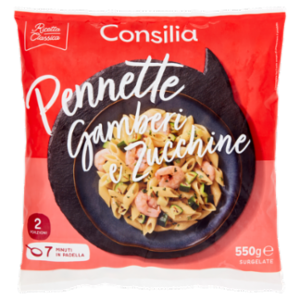 Consilia Pennette Con Gamberi e Zucchine Surgelate 550 g