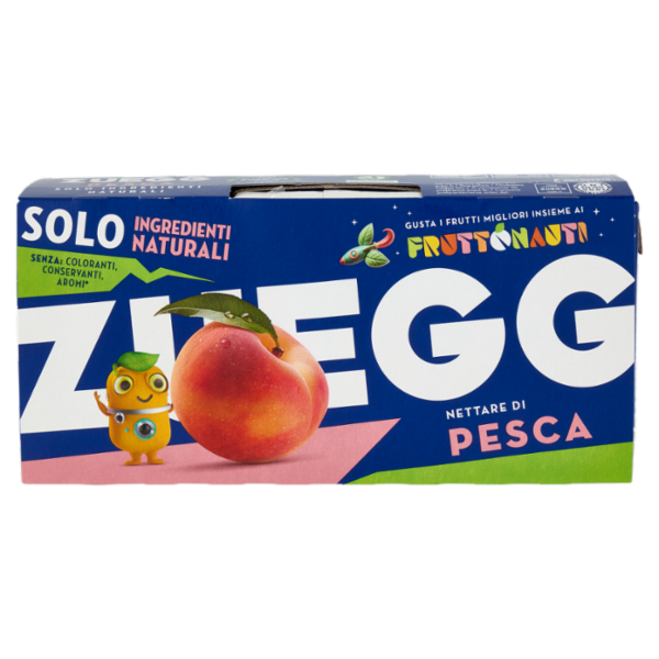 Zuegg Solo Ingredienti naturali* Succo e Polpa di Pesca 3 x 200 ml