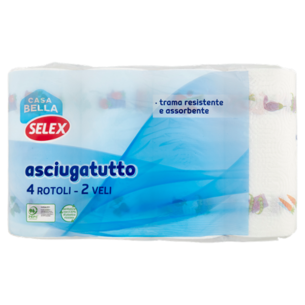 Selex Casa Bella Asciugatutto 2 Veli 4 rotoli