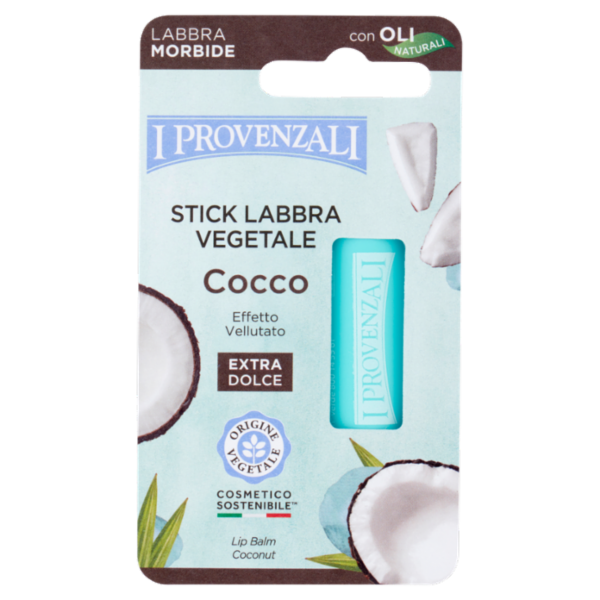 I Provenzali Stick Labbra Vegetale Cocco Extra Dolce 5,5 ml