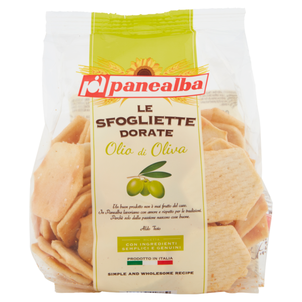 panealba le Sfogliette Dorate Olio di Oliva 180 g